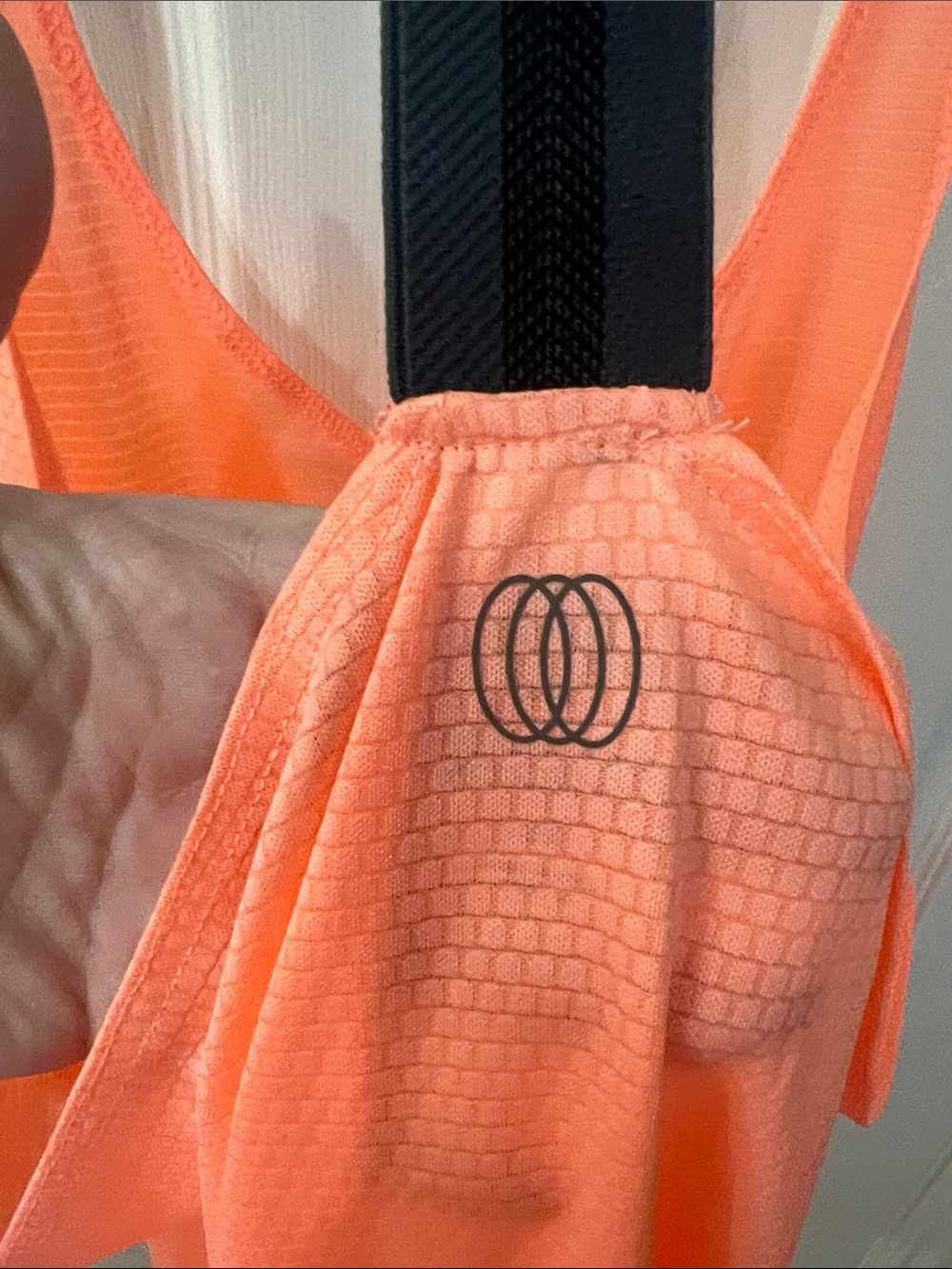 Balance Collection Neon Coral Racerback Mesh Tank - Picture 4 of 4